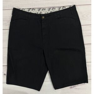 Ben Davis Shorts Mens 42 Black Canvas Twill Gorilla Cut Workwear Baggy Punk